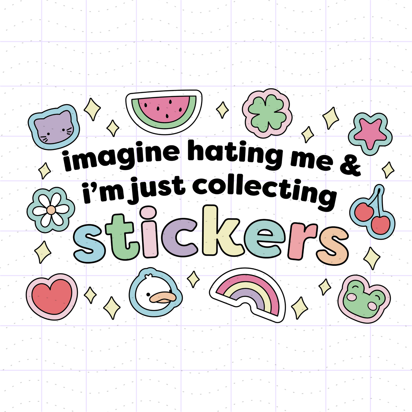 Funny Collecting Stickers Meme PNG SVG Files