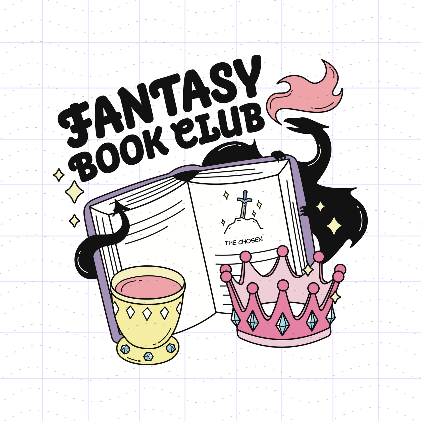 Fantasy Book Club PNG SVG Files