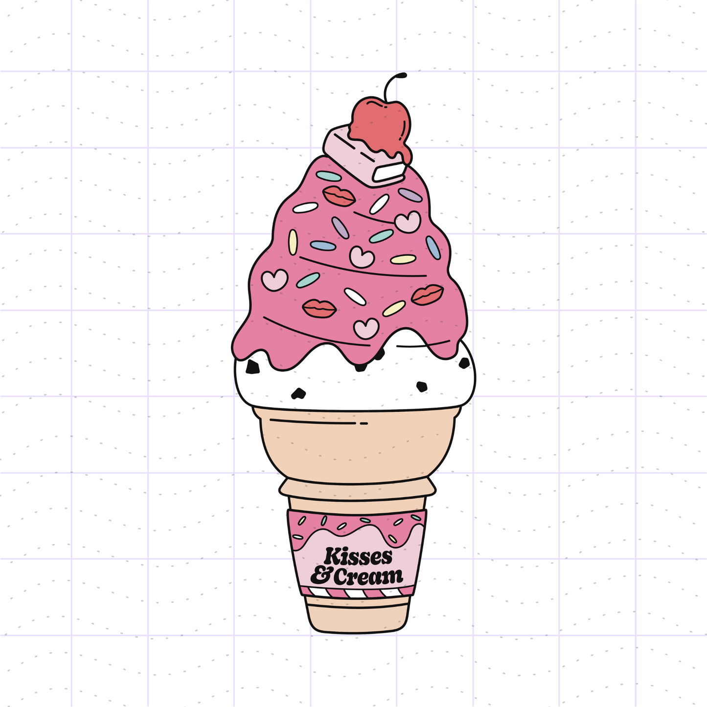Romance Book Reader Ice Cream PNG SVG Files