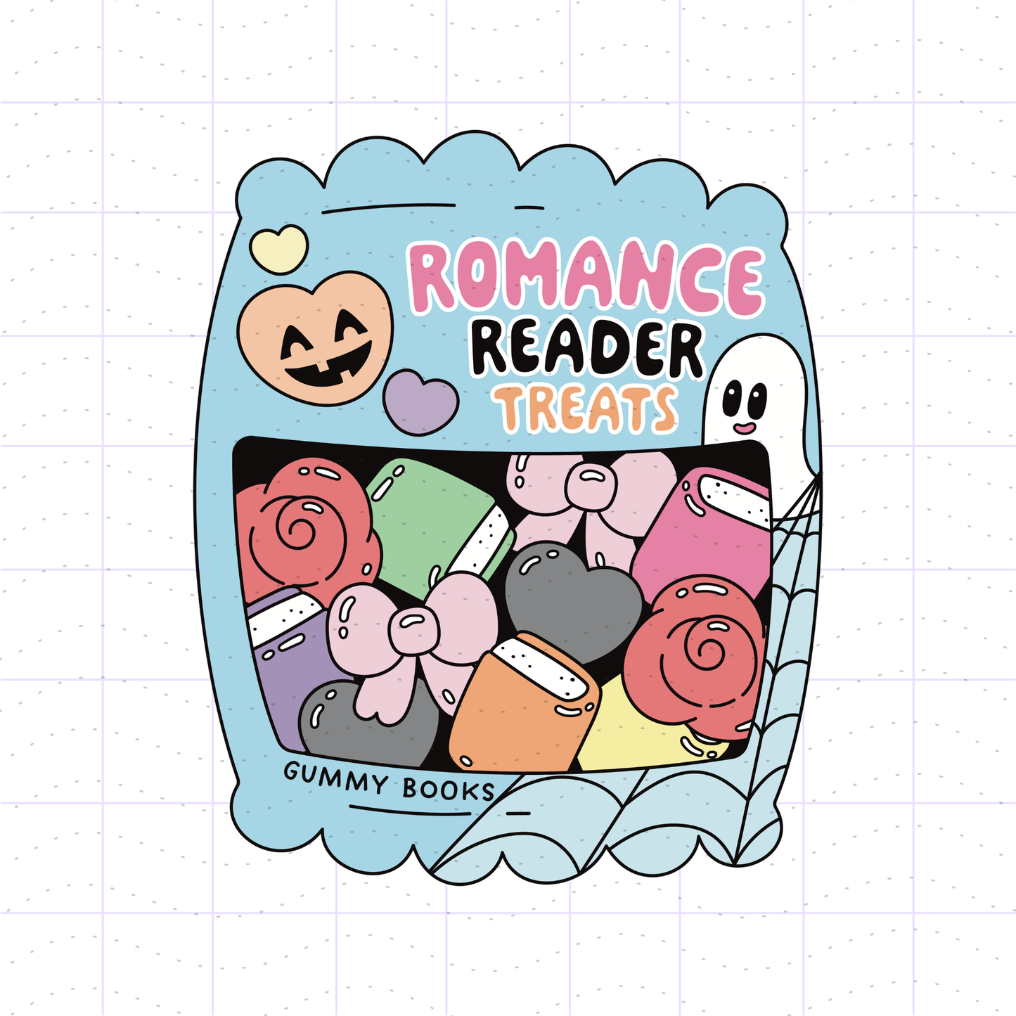 Spooky Season Romance Reader Candy PNG File