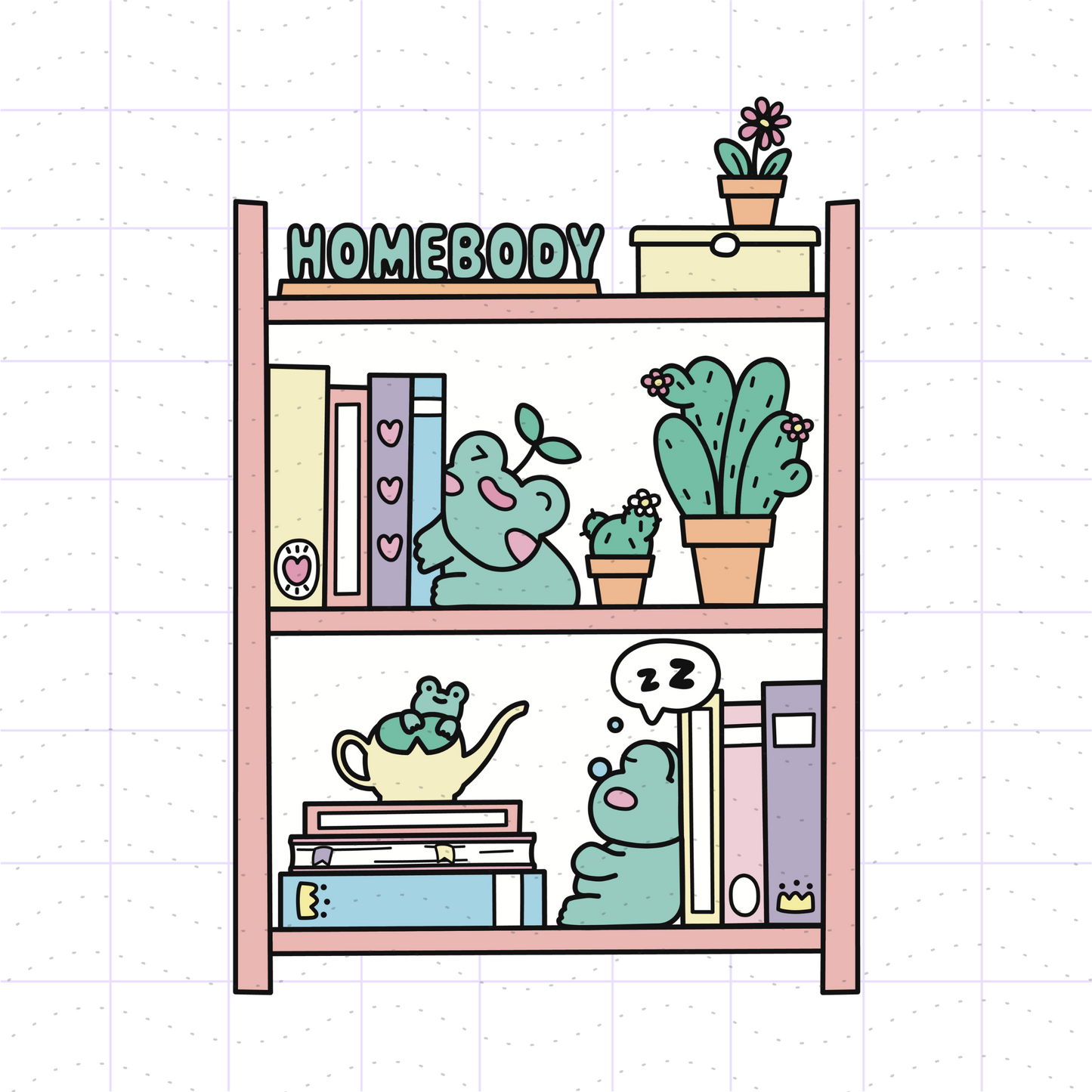 Bookish Frog Bundle SVG PNG Files