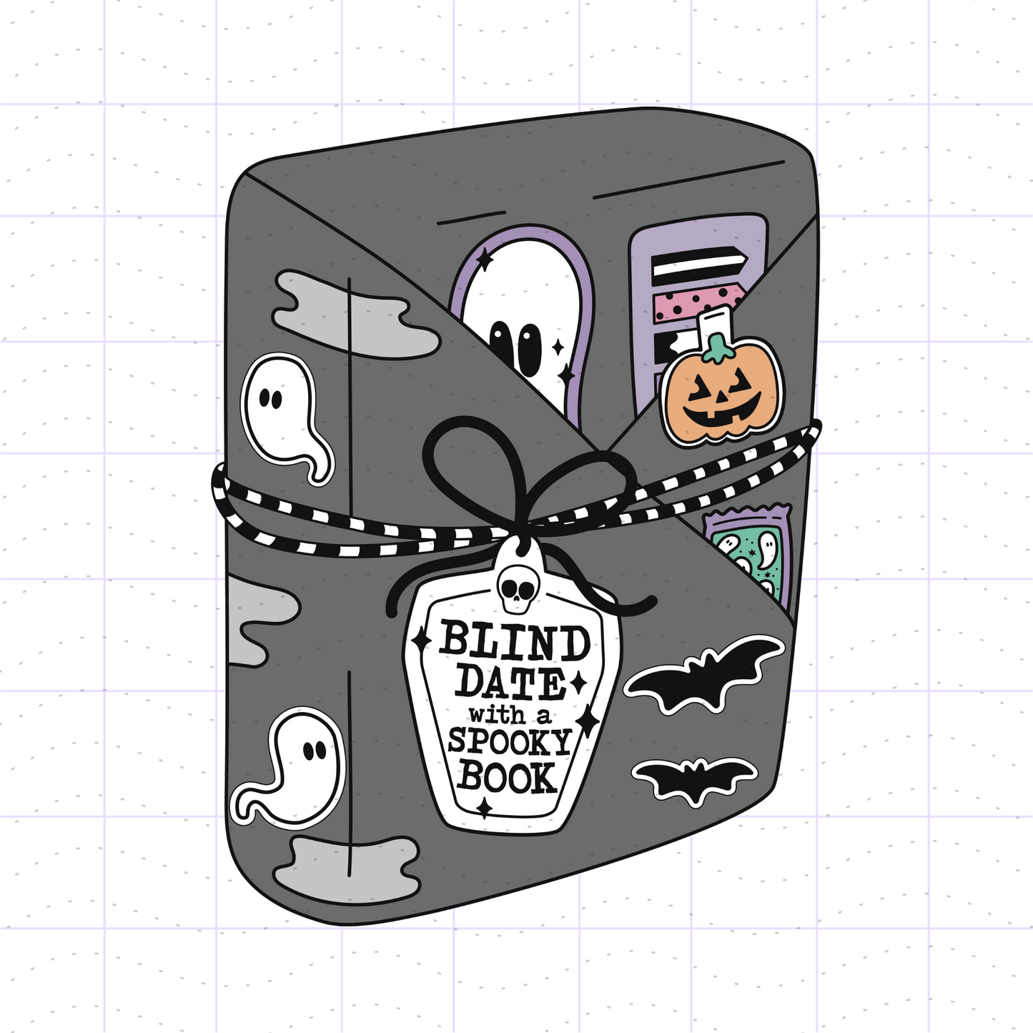 Blind Date With a Horror Book PNG File
