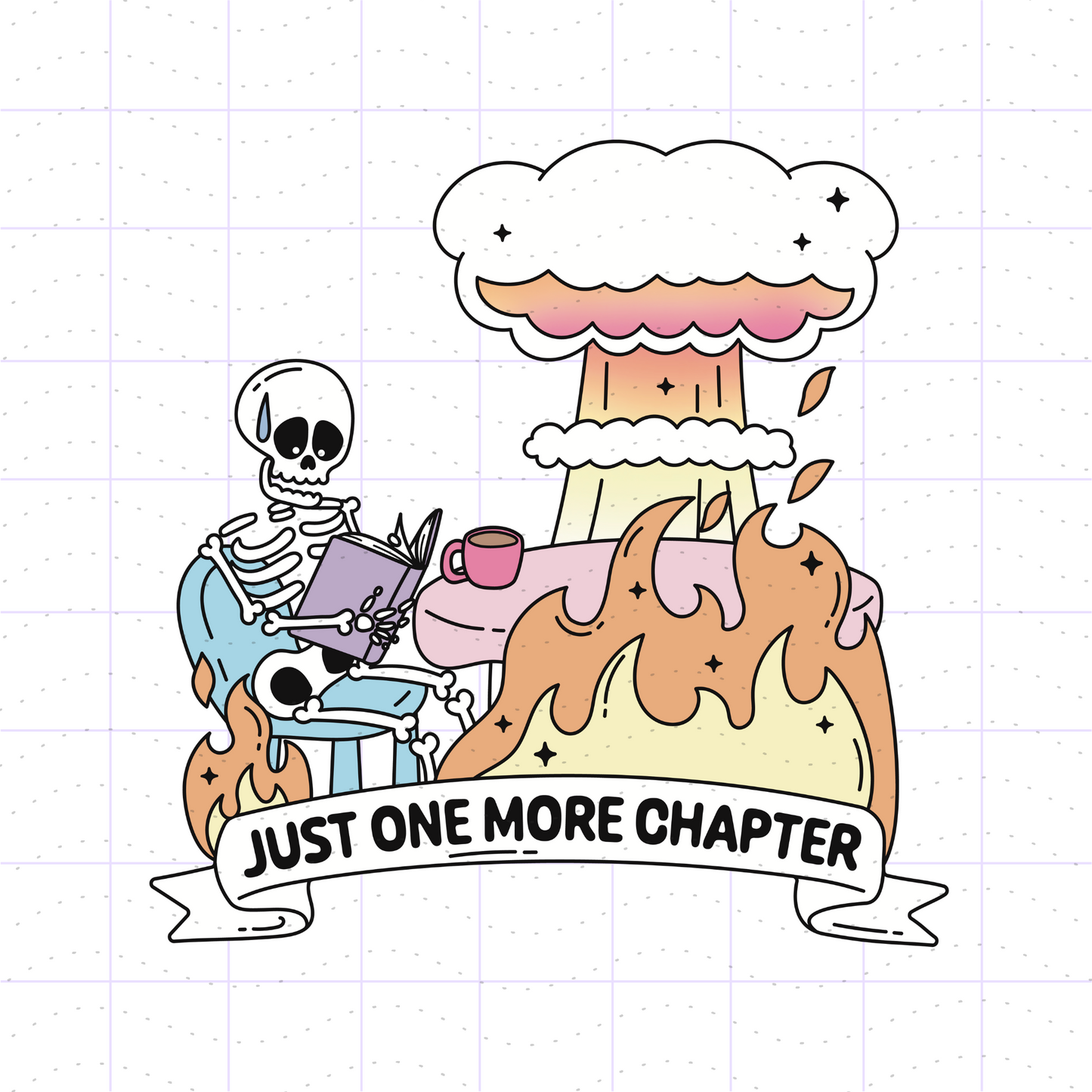 One More Chapter Sarcastic Bookish Meme PNG SVG File