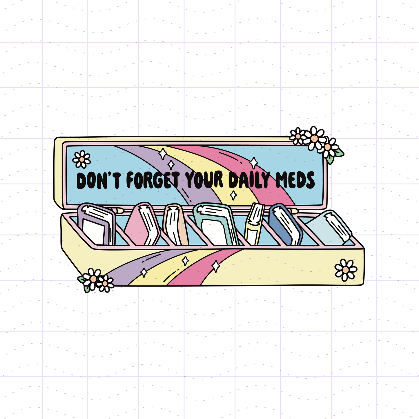 Book Lover's Pill Box PNG SVG File