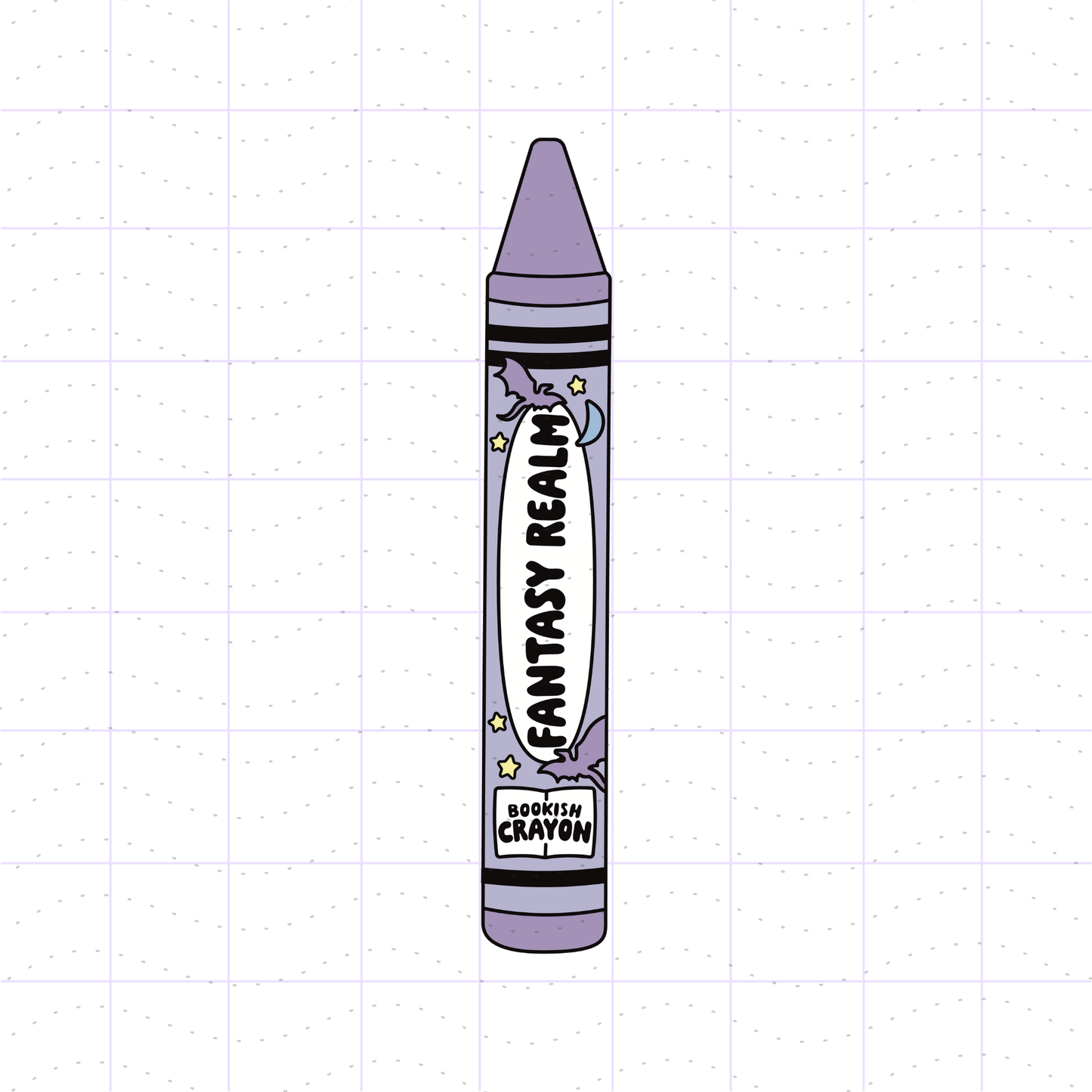 Bookish Fantasy Crayon PNG File