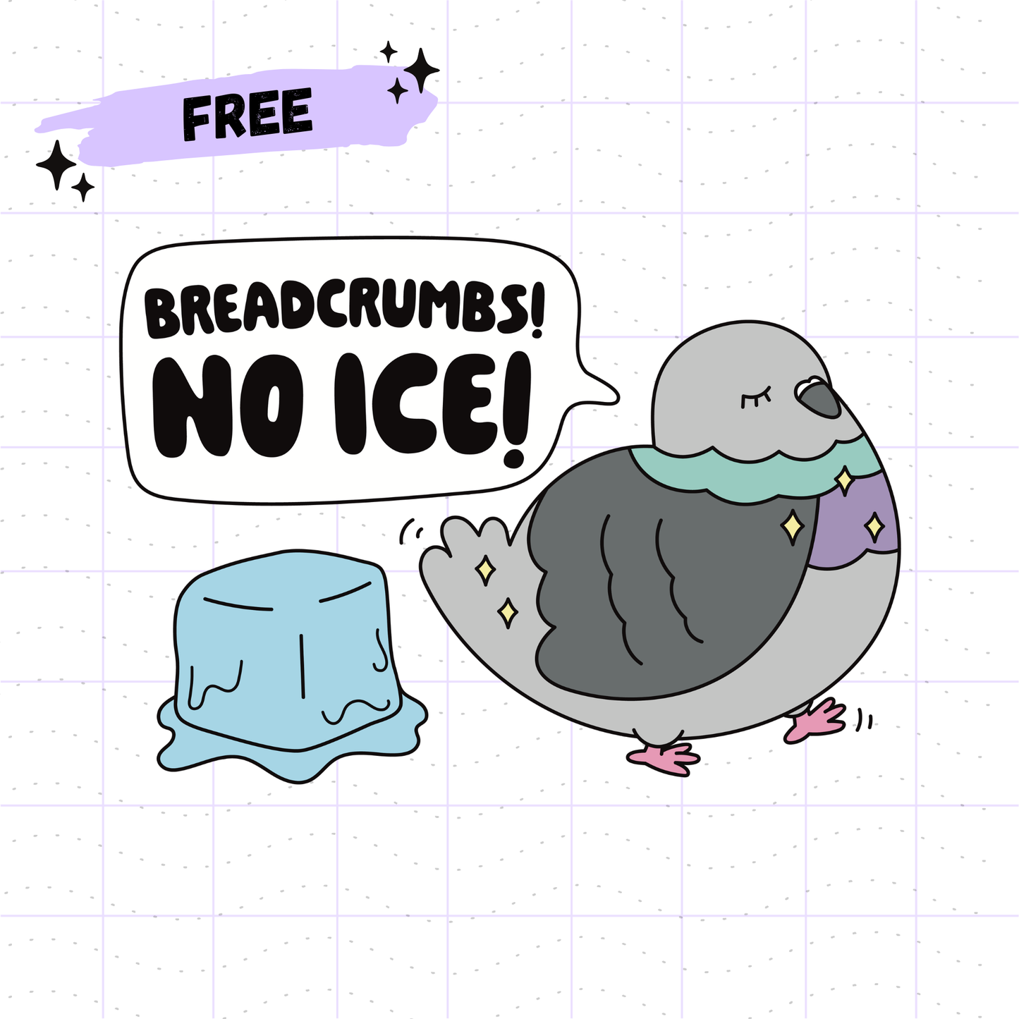 Free Anti-ICE Pigeon PNG SVG Design Files