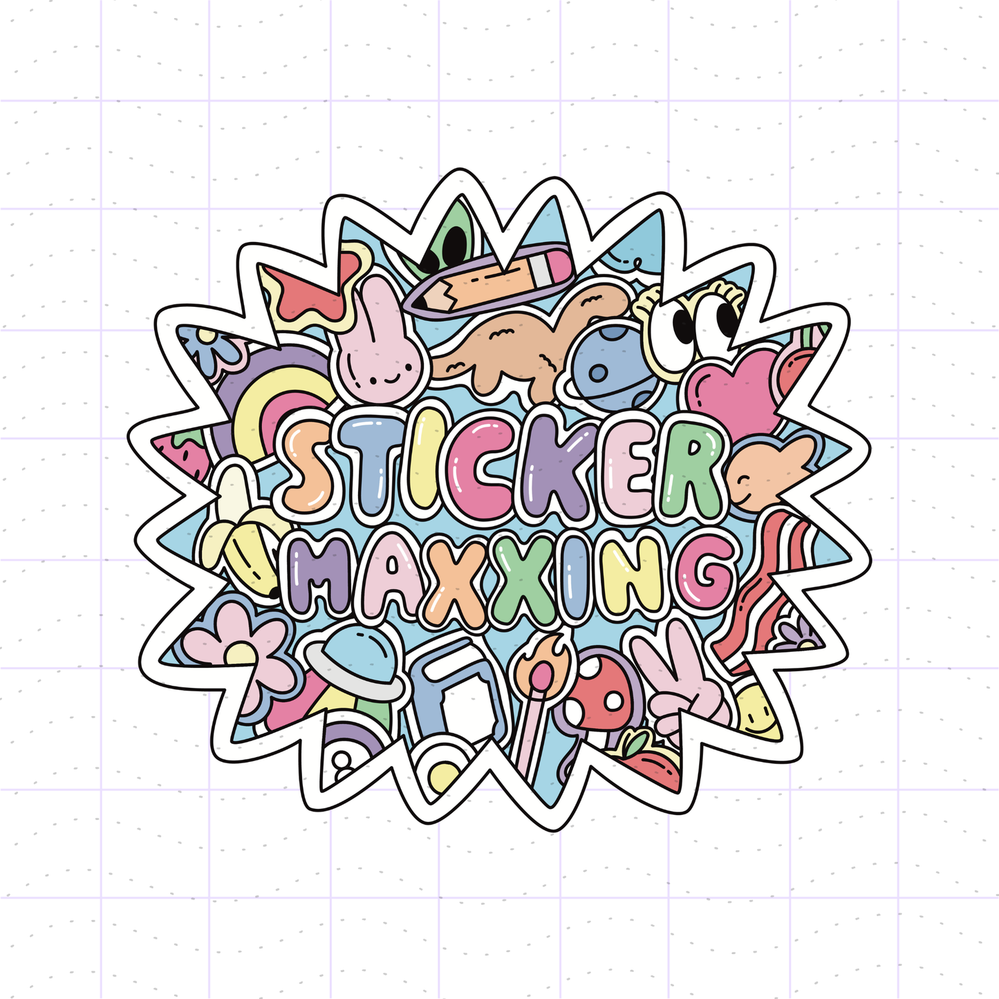 Sticker Maxxing PNG File