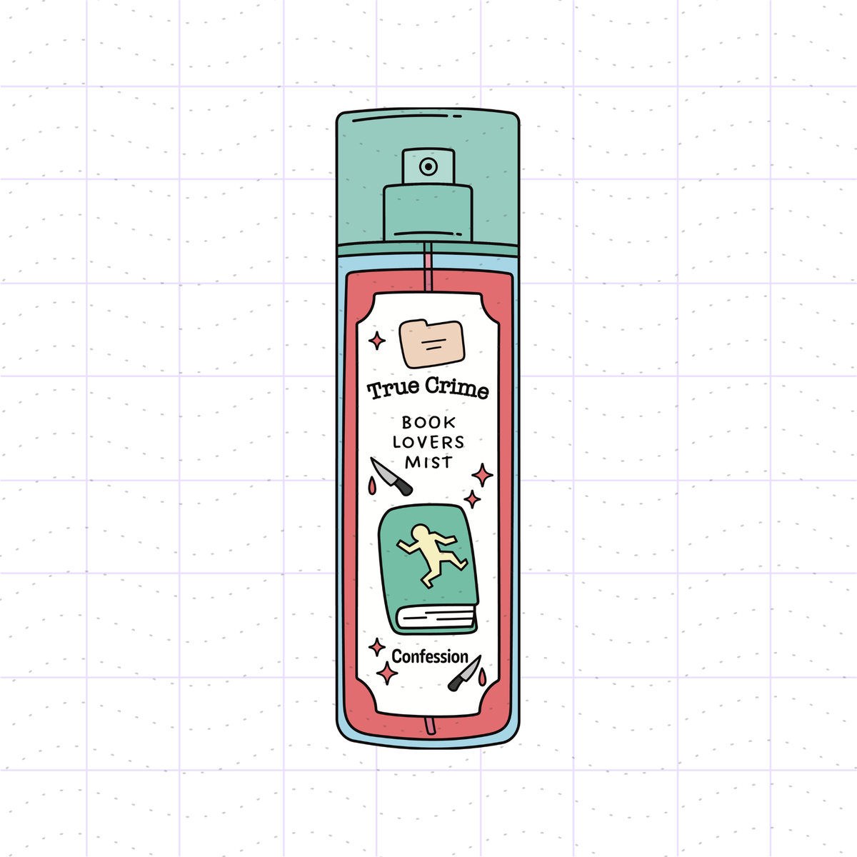 True Crime Reader Body Spray PNG File