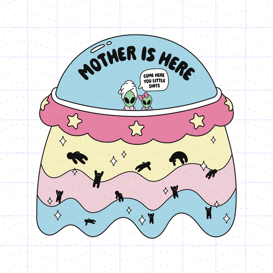Mother Is Here Mothership UFO/UAP SVG PNG Files