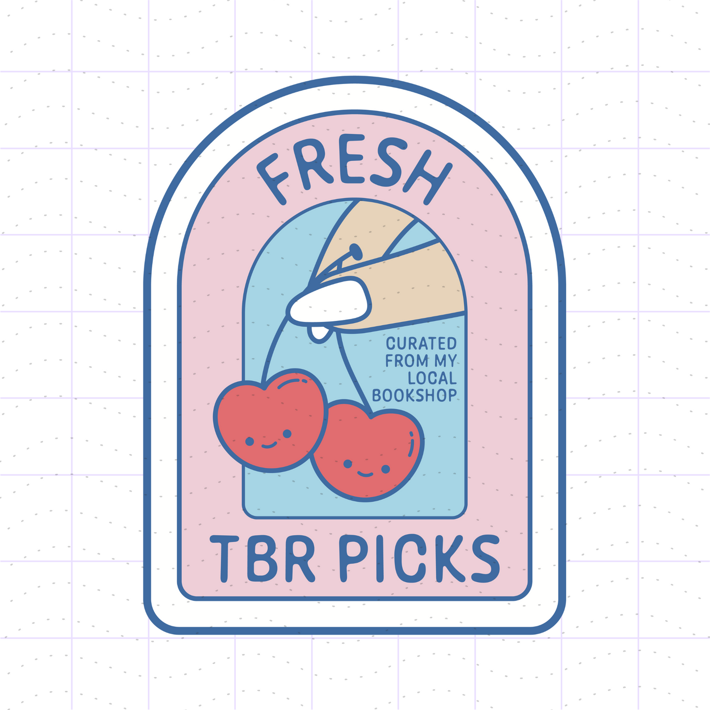 Bookish Book Lovers Fruit Stickers PNG Files