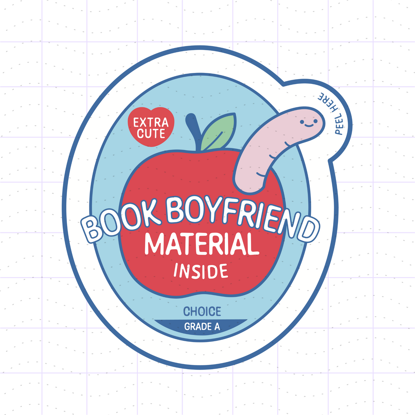Bookish Book Lovers Fruit Stickers PNG Files