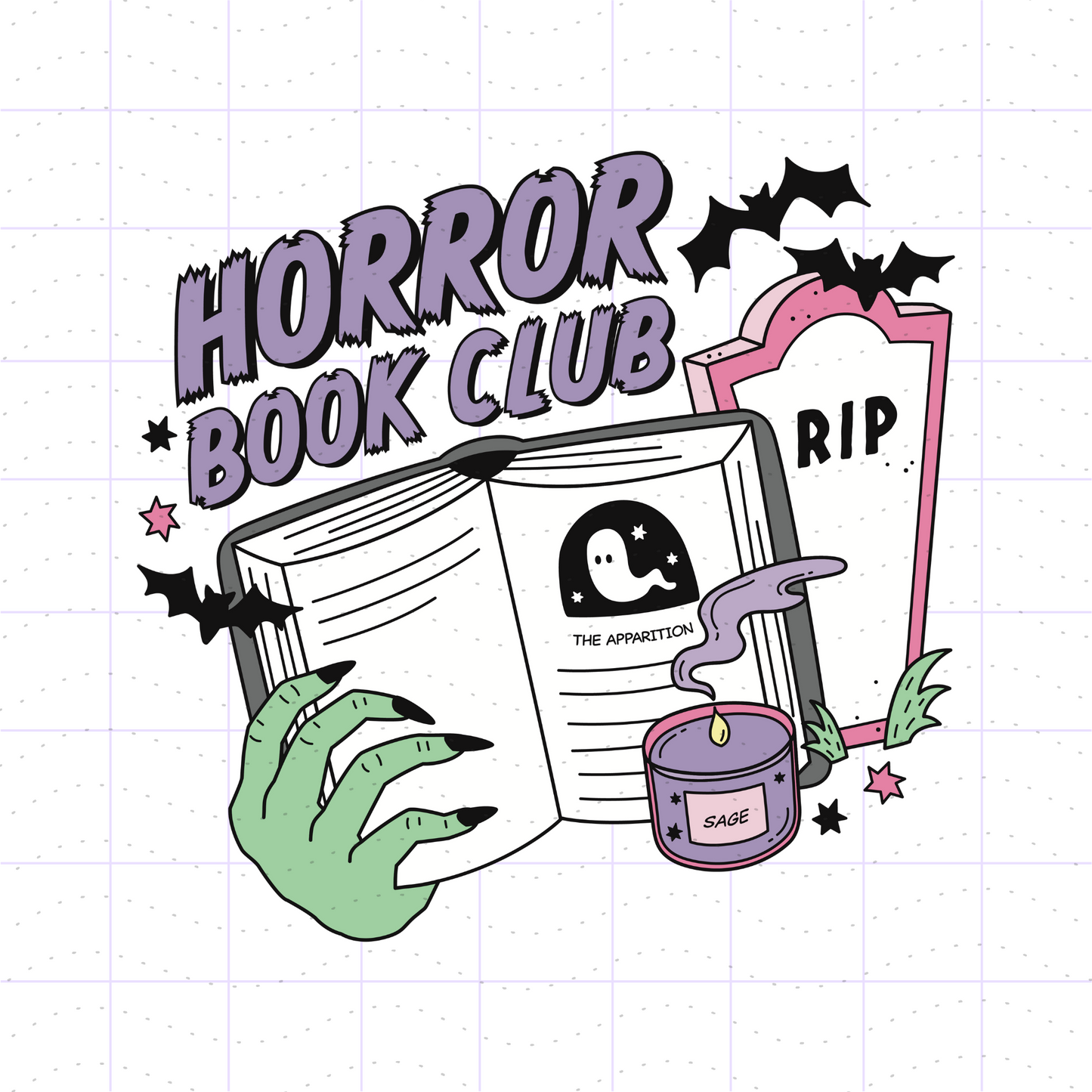 Horror Book Club PNG SVG Files