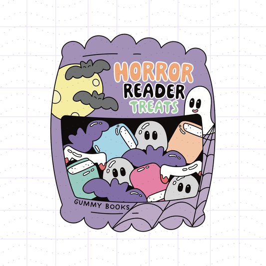 Spooky Season Horror Reader Candy PNG File