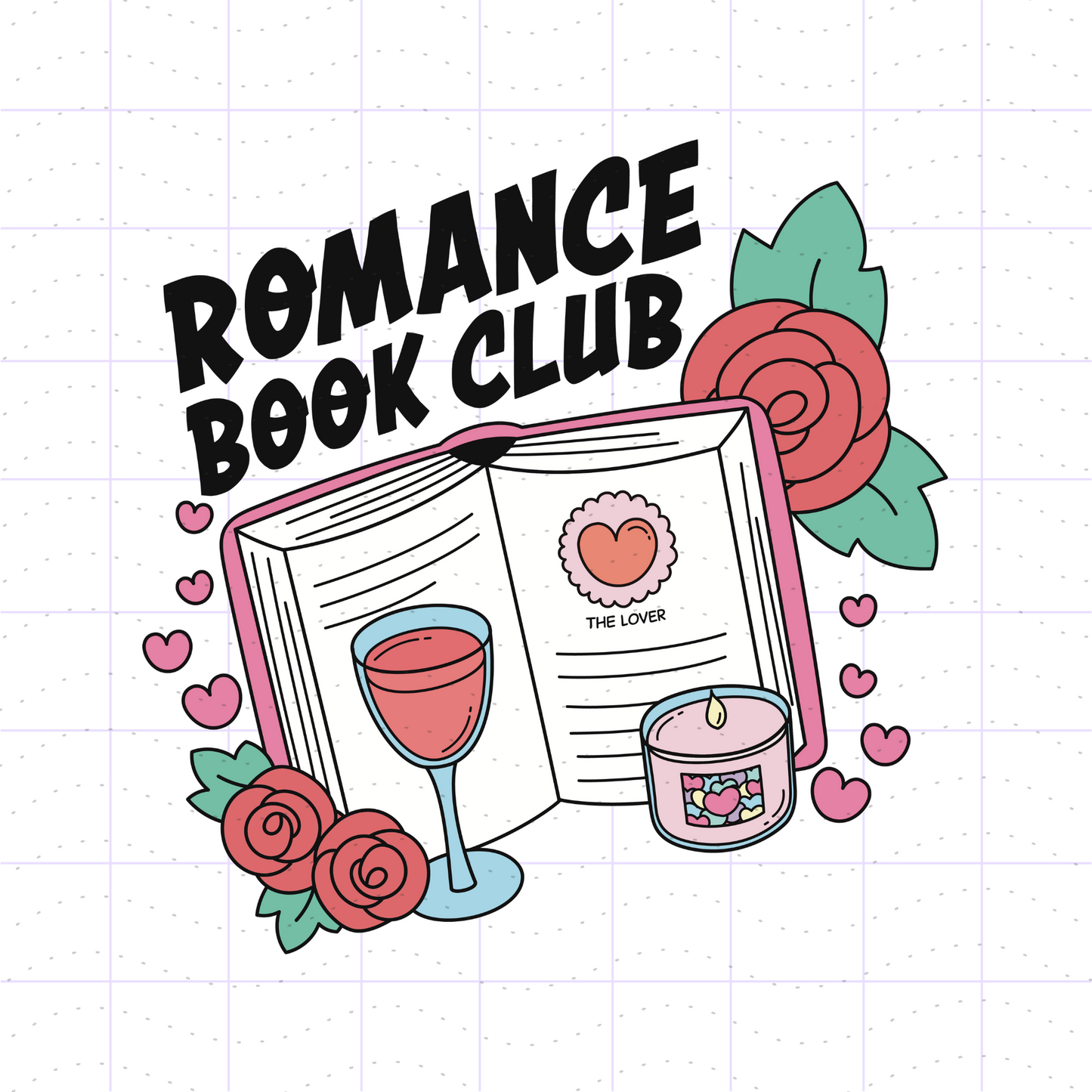 Romance Book Club PNG SVG Files