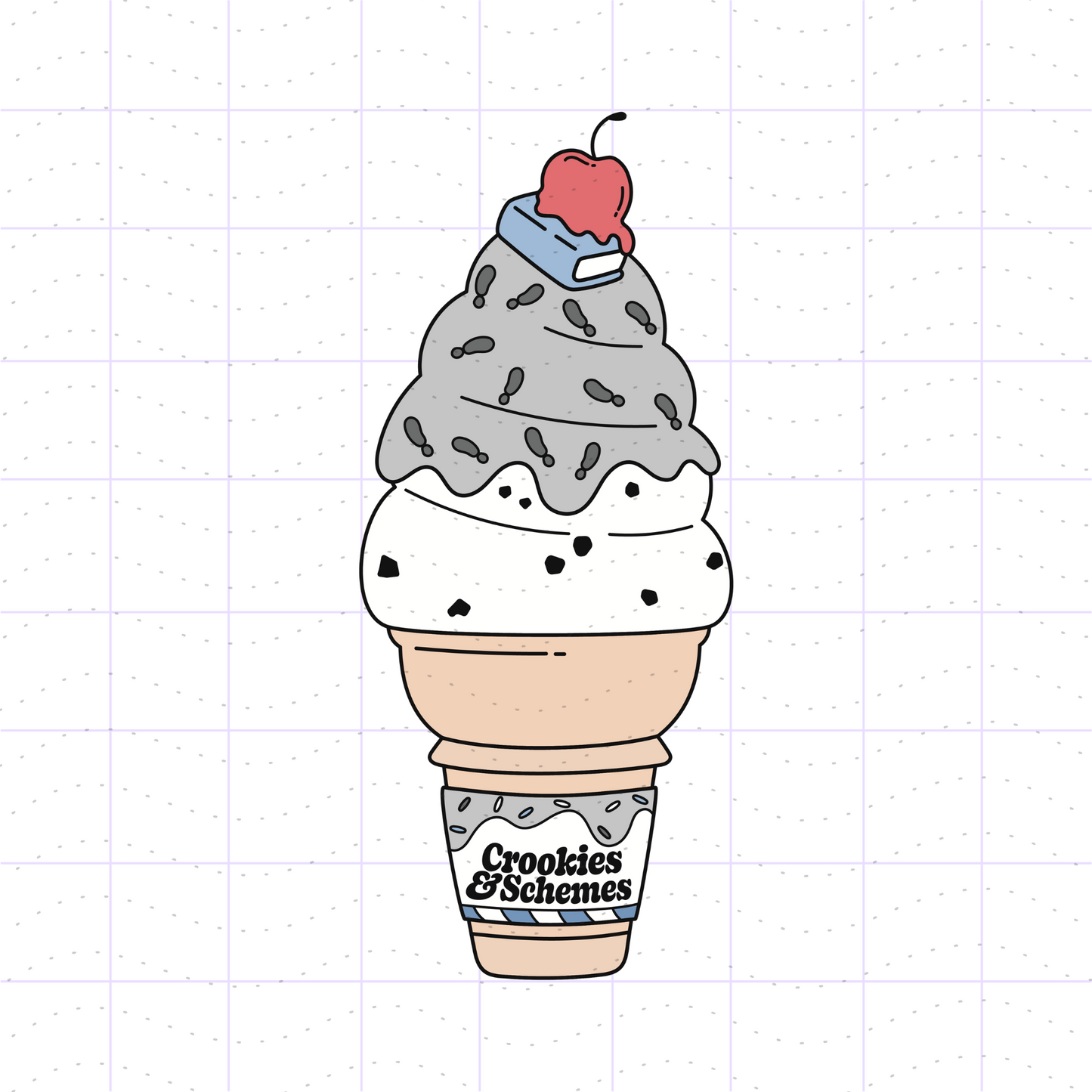 Mystery Book Reader Ice Cream PNG SVG Files