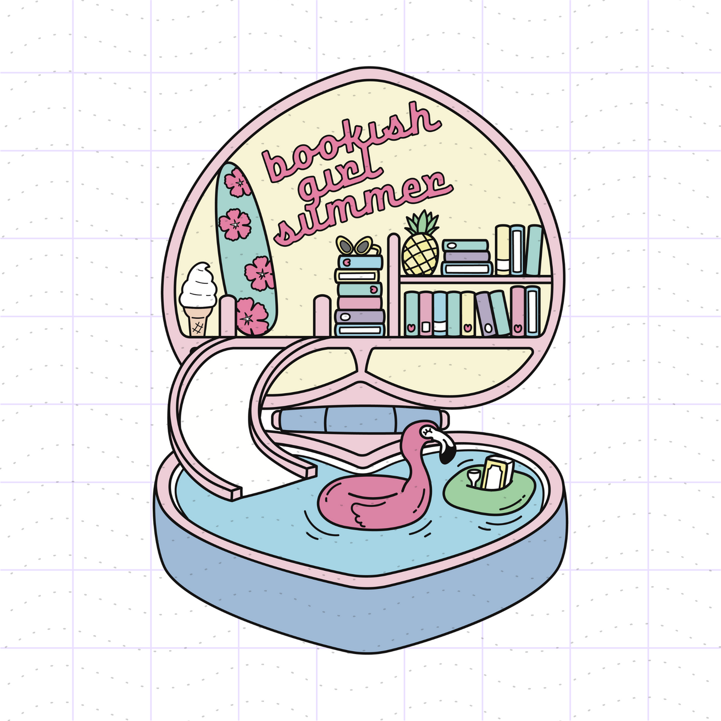 Bookish Girl Summer Bundle PNG SVG Files