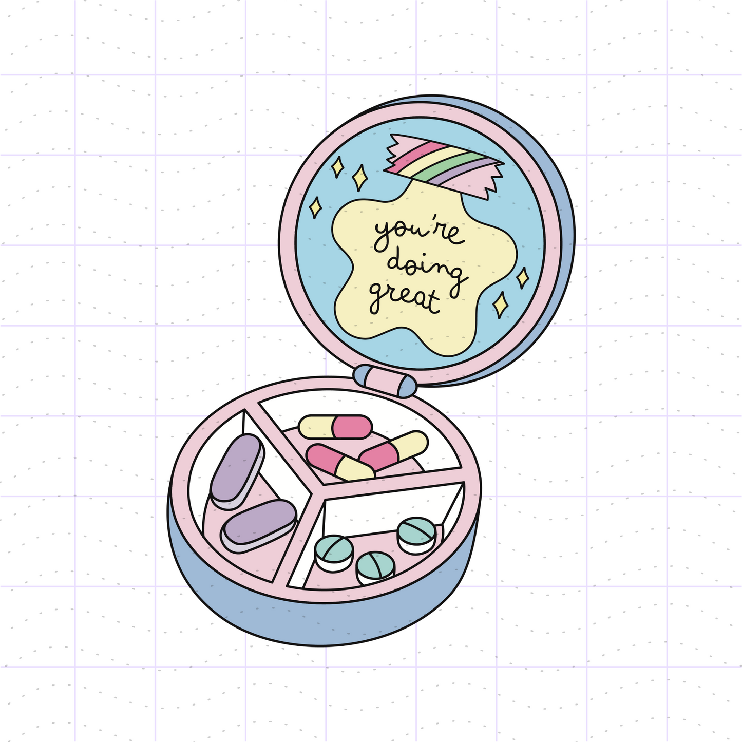 Cute Pill Box Medicine PNG SVG Files