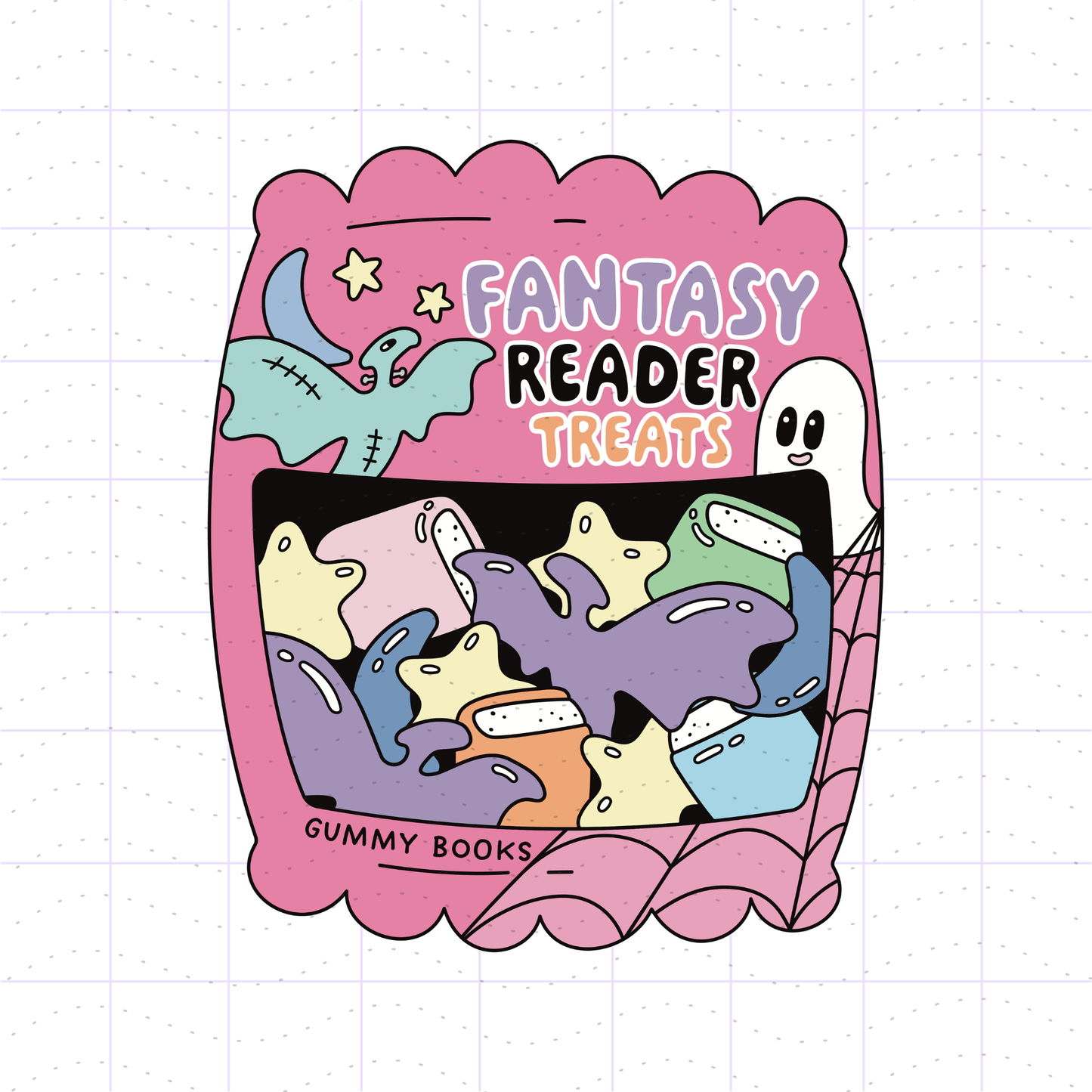 Bookish Gummies Halloween Candy PNG Bundle