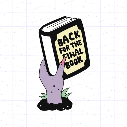 Spooky Bookish Back From The Dead Book Bundle PNG SVG Files