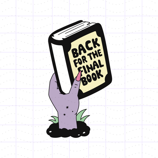 Back For The Final Book PNG SVG Files