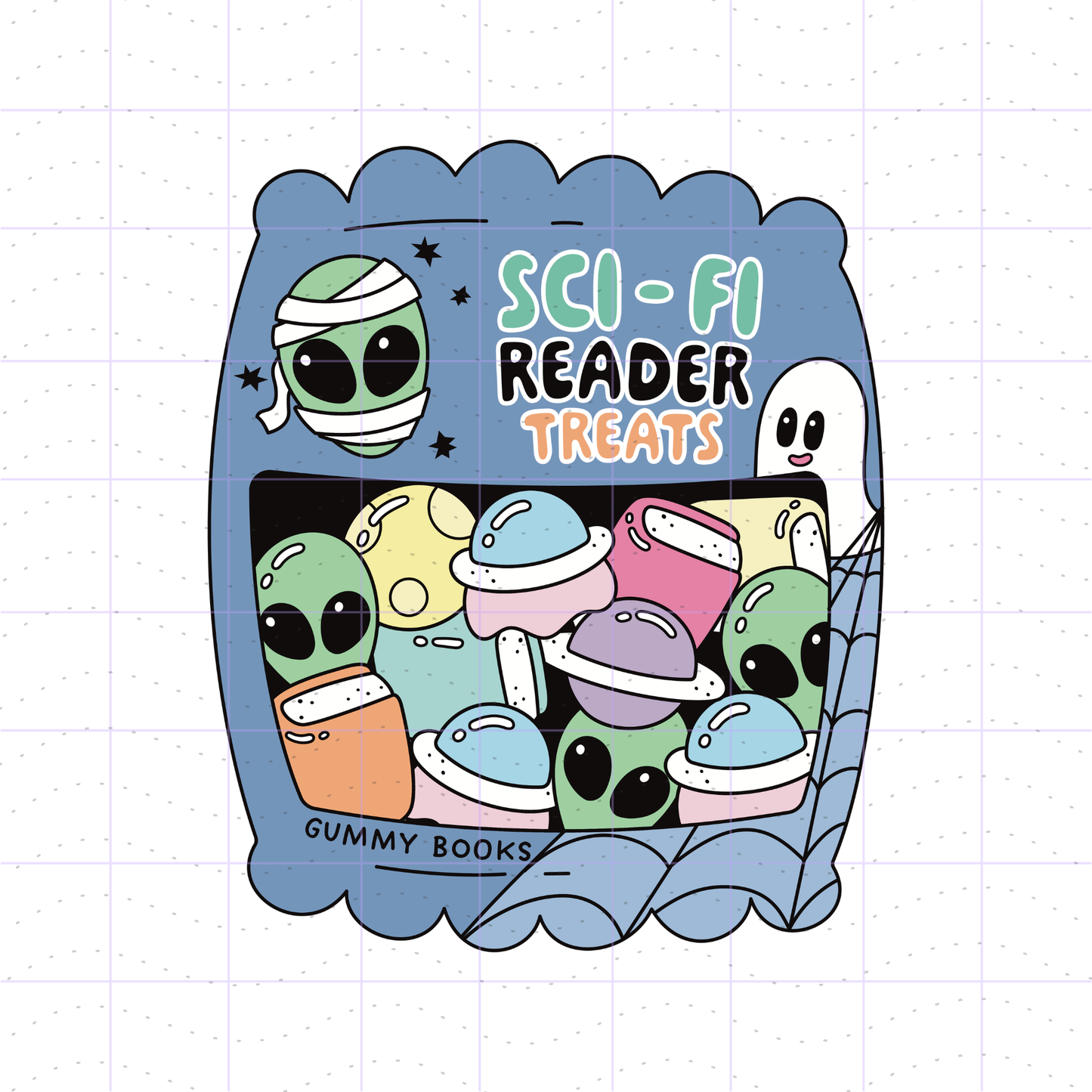 Spooky Season Sci-Fi Reader Candy PNG File