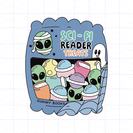 Spooky Season Sci-Fi Reader Candy PNG File