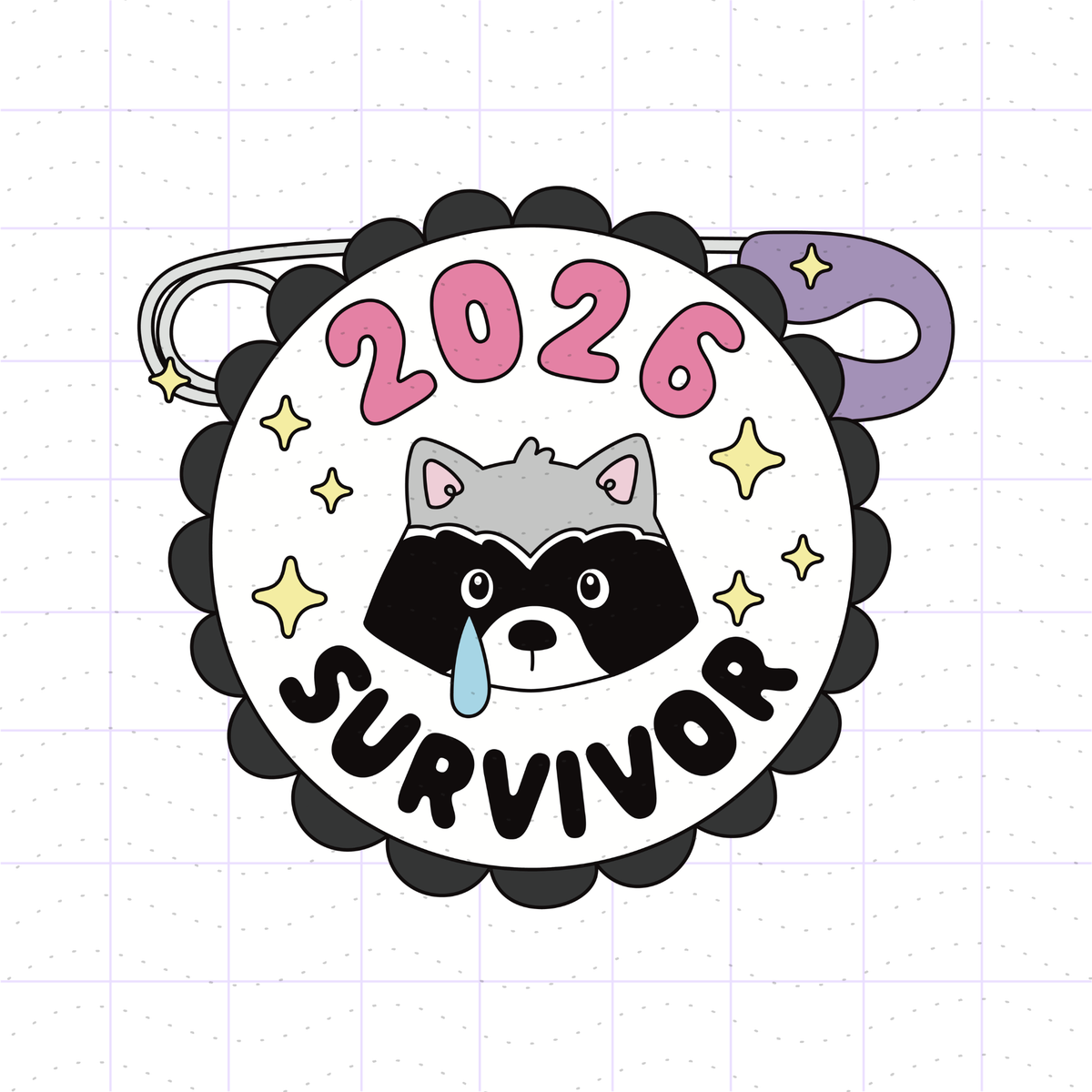 2026 Survivor Badge PNG SVG Files