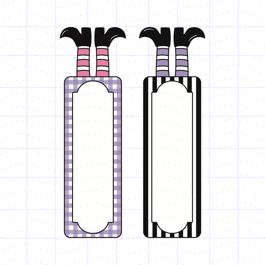 Free Witch Feet Bookmark Set PNG Files
