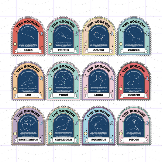 Bookish Astrology Bundle PNG SVG Files