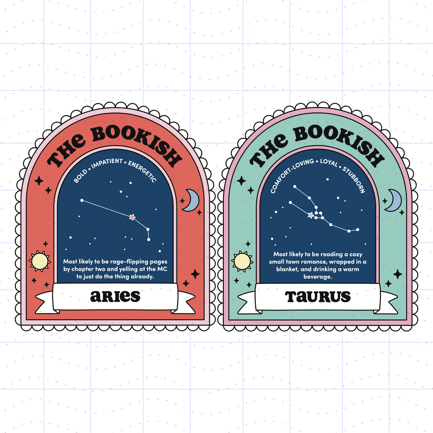 Bookish Astrology Bundle PNG SVG Files