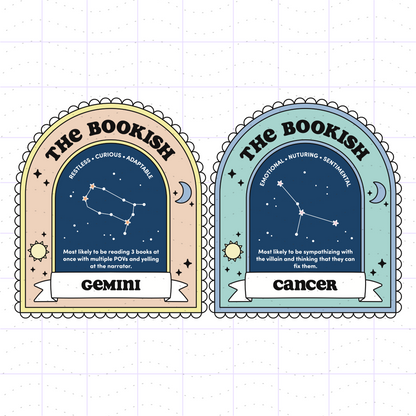 Bookish Astrology Bundle PNG SVG Files