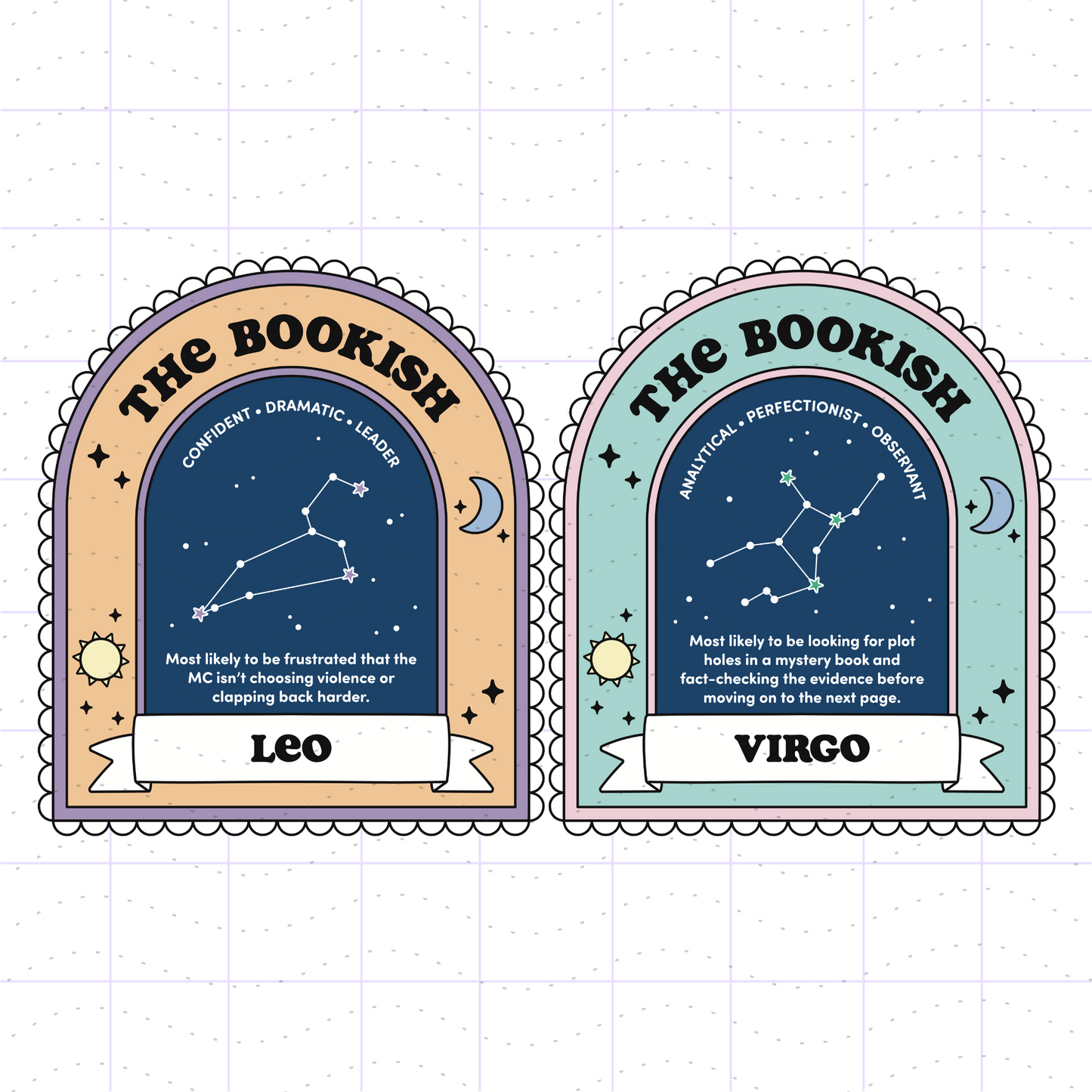 Bookish Astrology Bundle PNG SVG Files