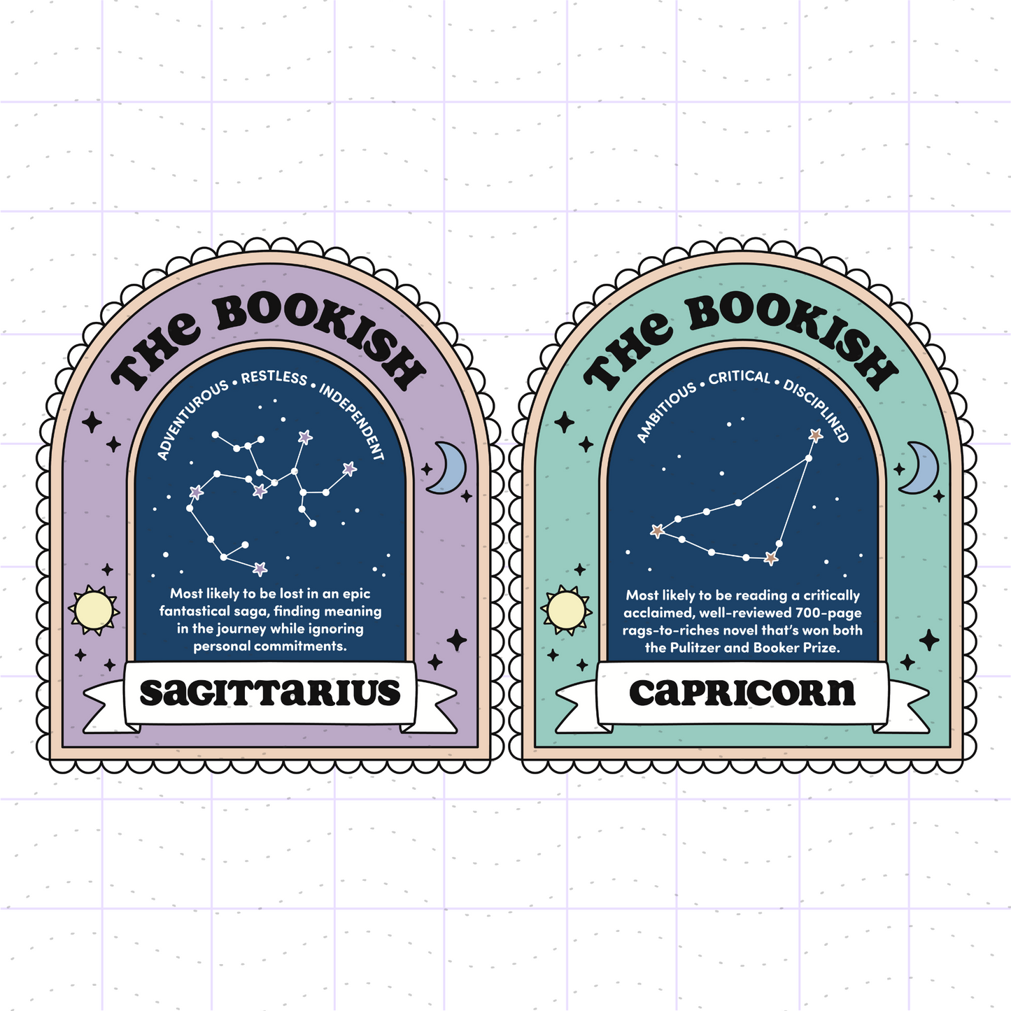 Bookish Astrology Bundle PNG SVG Files