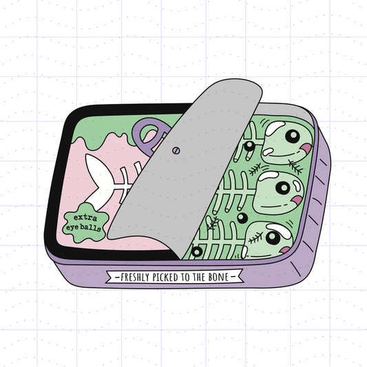 Spooky Sardine Tin PNG SVG Files