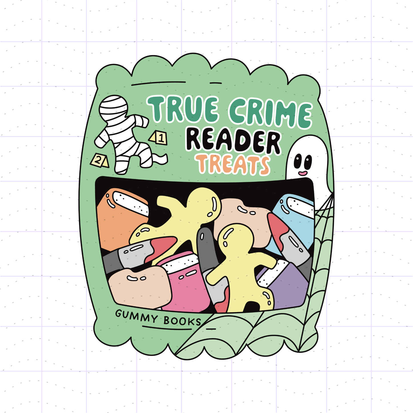 Bookish Gummies Halloween Candy PNG Bundle