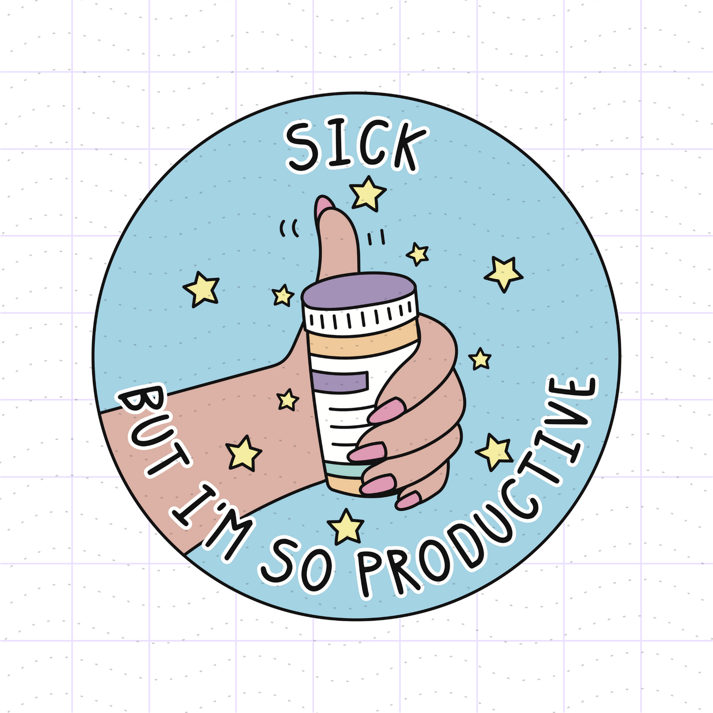 Sick But I'm So Productive SVG PNG Files