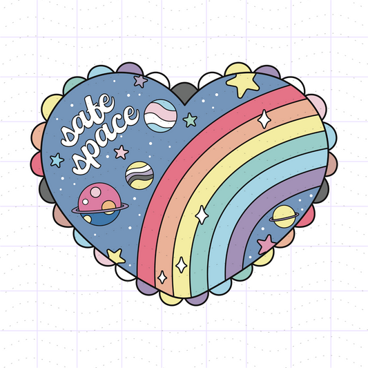 Safe Space Pride SVG PNG Files