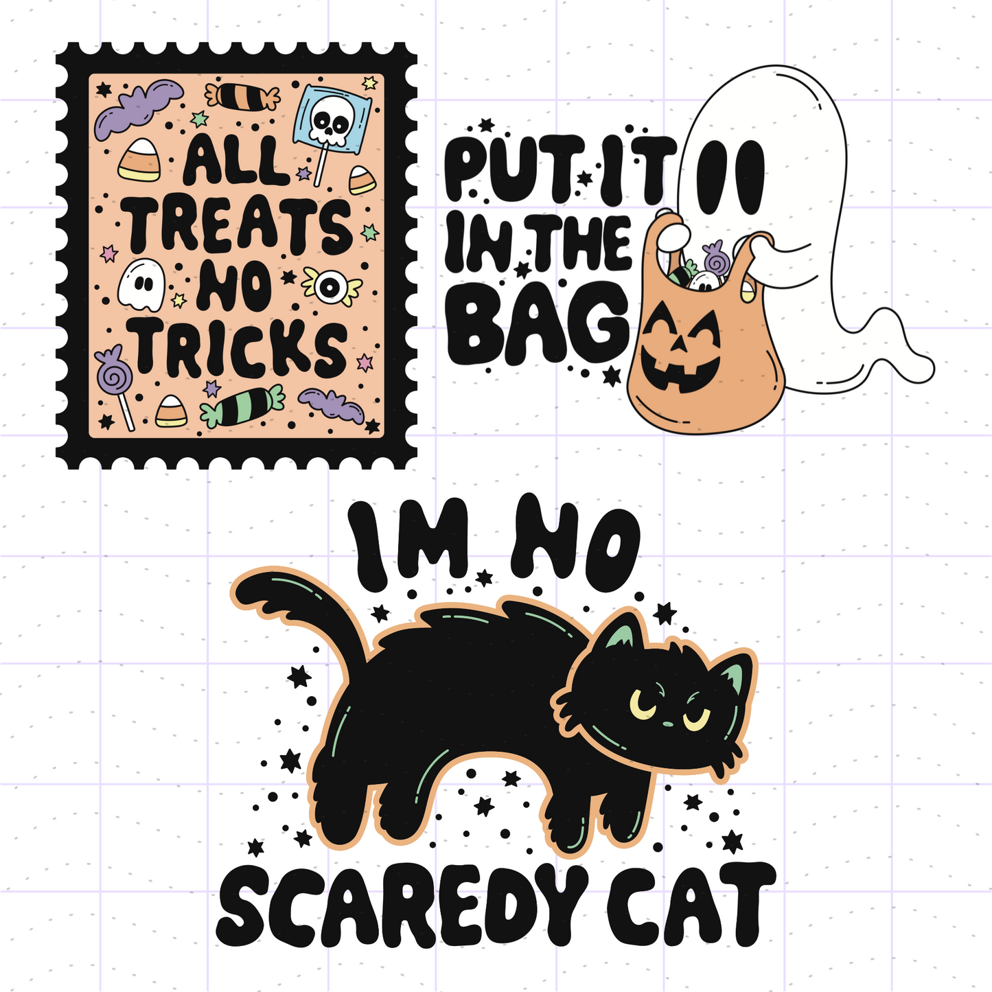 Funny Halloween Bundle SVG PNG Files