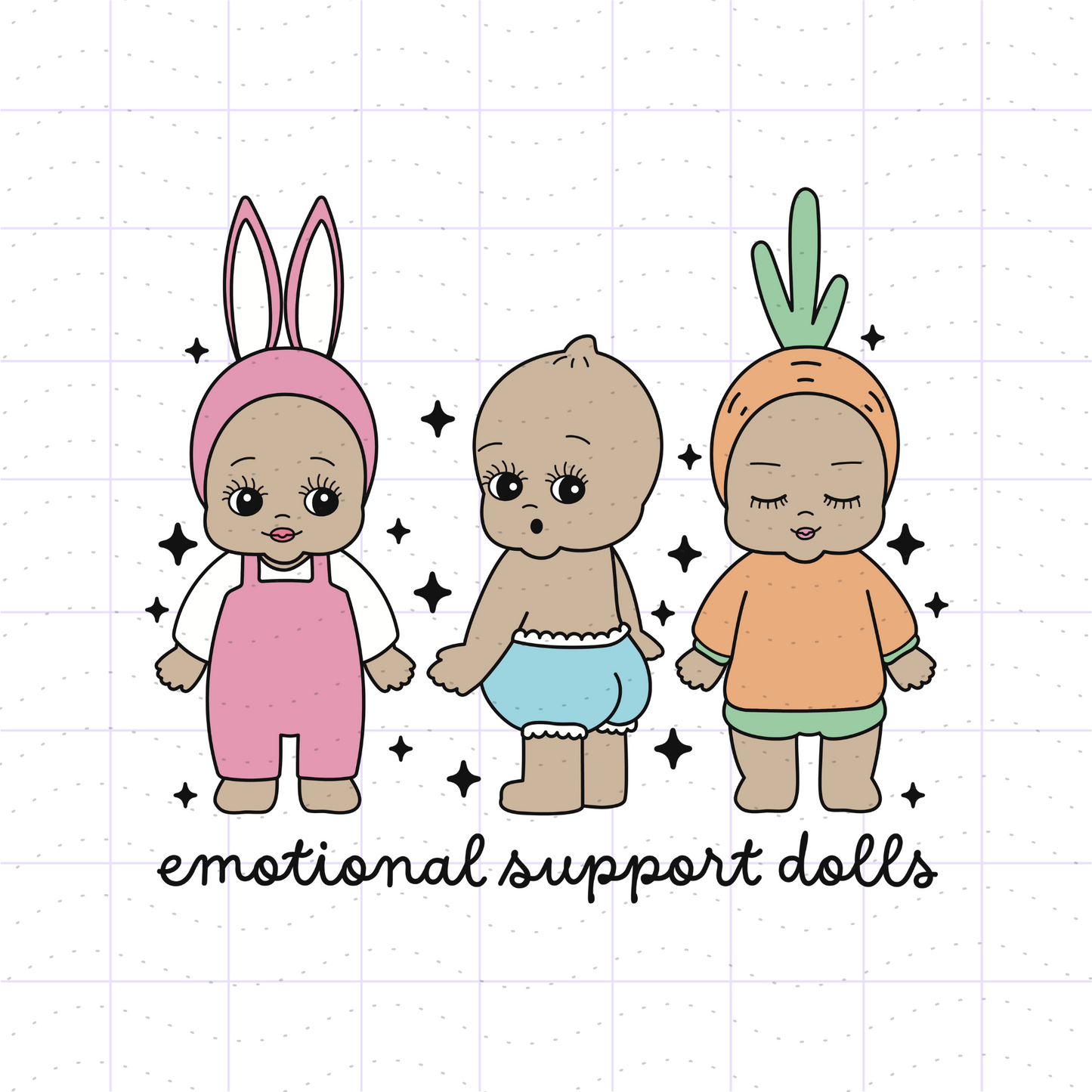 Emotional Support Dolls SVG PNG Files