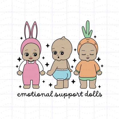Emotional Support Dolls SVG PNG Files