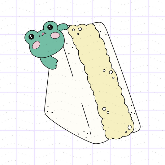 Egg Salad Sandwich Frog SVG PNG Files