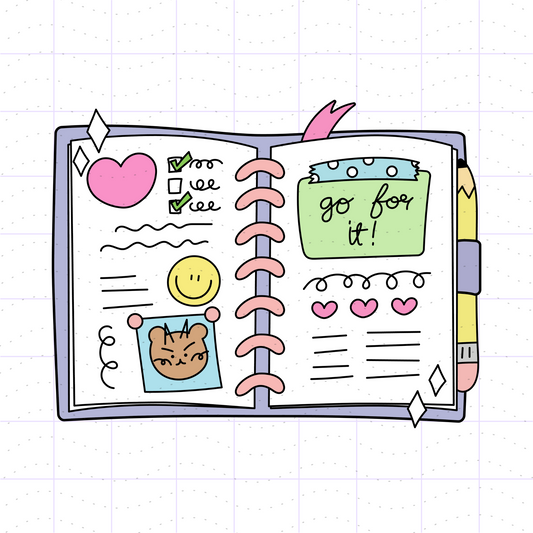 Cute Planner Girl SVG PNG Files