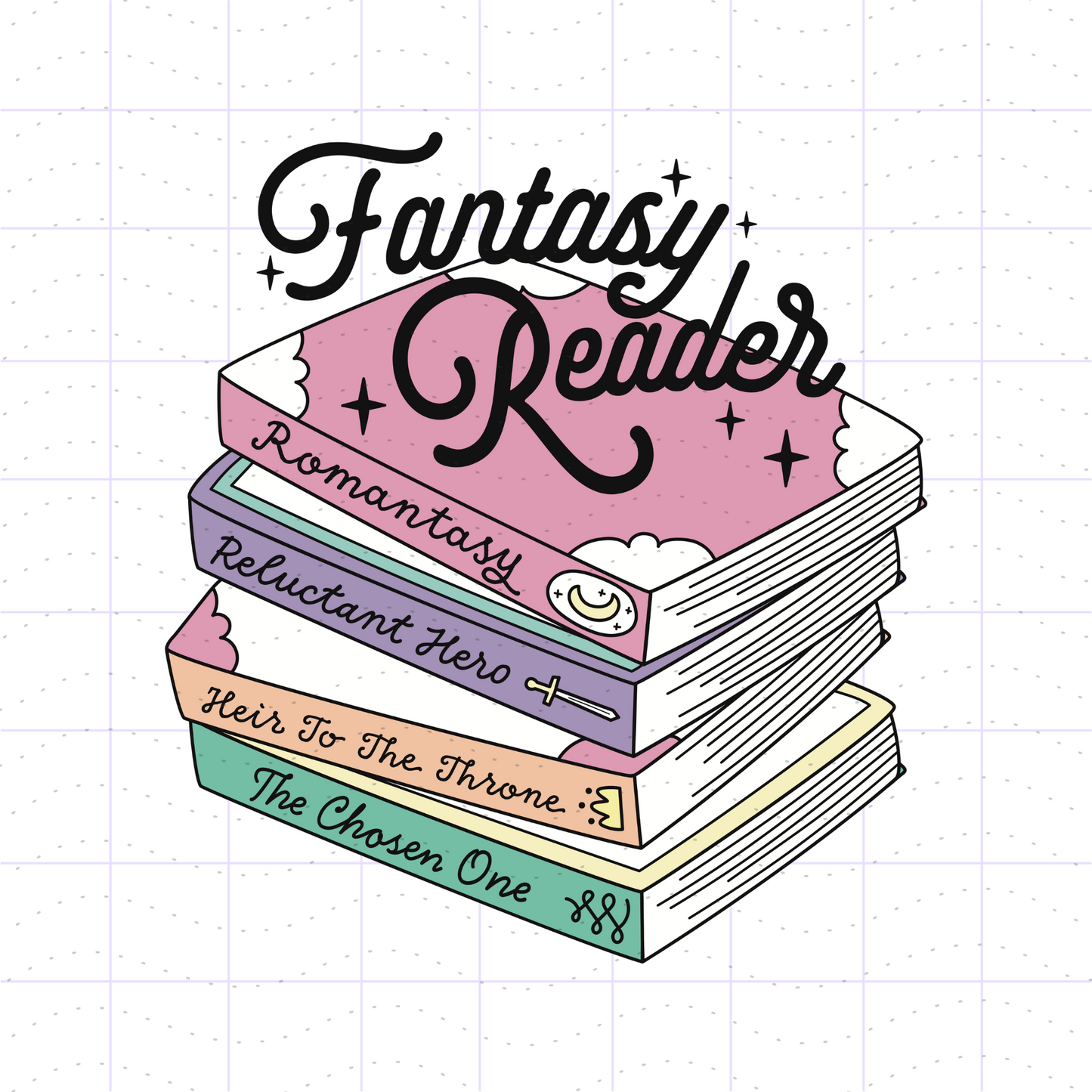 Book Lovers Tropes Bundle PNG Files