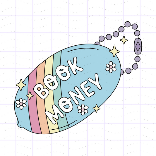 Book Money Keychain SVG PNG Files