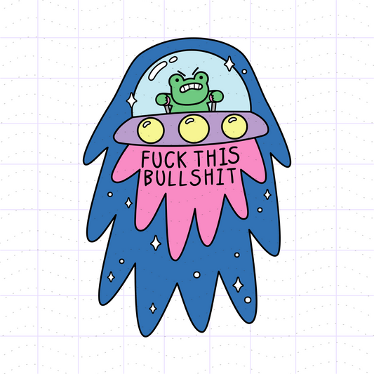 Angry Frog Spaceship SVG PNG Files