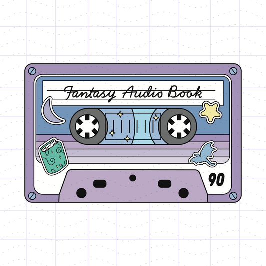 Fantasy Audio Book Cassette Tape PNG SVG Files