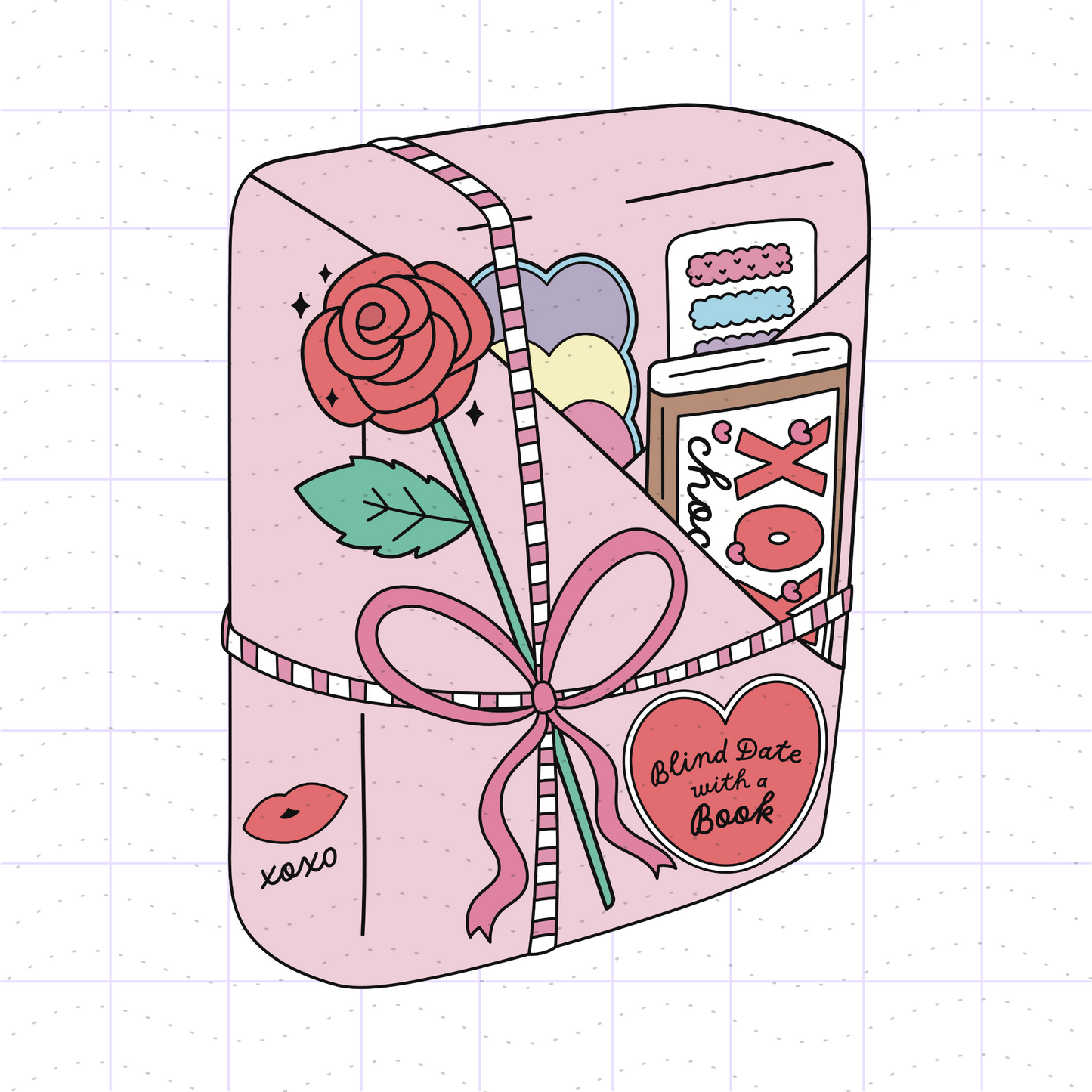 Valentine Blind Date with a Book PNG File