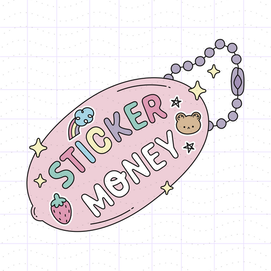 Sticker Money Keychain SVG PNG Files