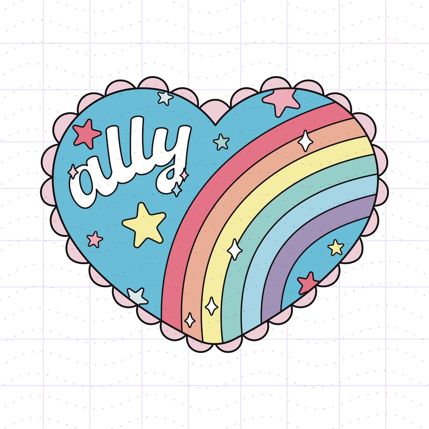 LGBTQ+ Ally SVG PNG Files