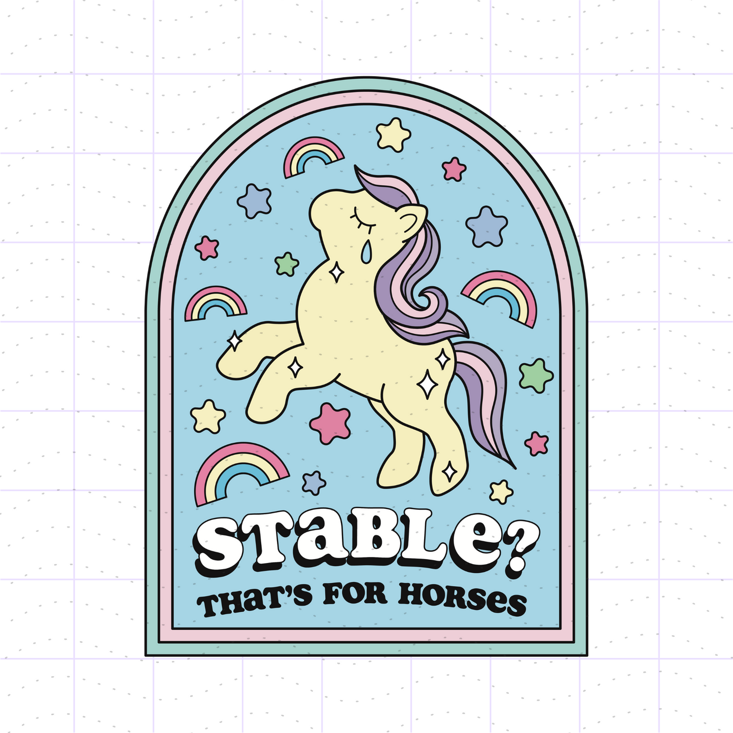 Stable? That's For Horses Meme SVG PNG Files